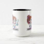 Mug Sticker pour fille scientifique Art Combo Mug, 15  (Centre)