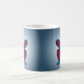 Mug Sticker rond papillon classique (Centre)