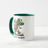 Mug Sticker scolaire Cute Dinosaur - "Petit mais intel (Devant gauche)
