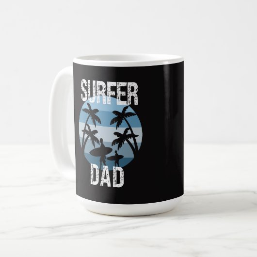 Mug Sticker Surfer Papa (Devant gauche)