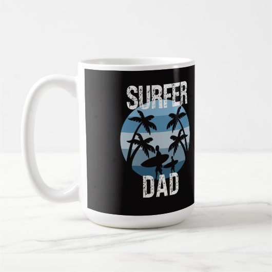 Mug Sticker Surfer Papa (Gauche)