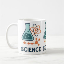Stickers Objet scientifique - Flacon, Molécules et