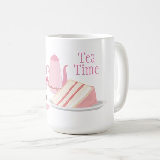 Mug Stickers Thé Rose (Devant droit)