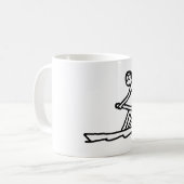 Mug Stickman à la rame (Devant gauche)