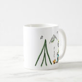 Mug Stickman Camping (Devant droit)