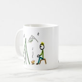 Mug Stickman Camping (Devant gauche)