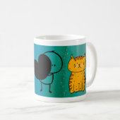 Mug Stickman, Chat & Coeur : Conception artistique jou (Devant droit)
