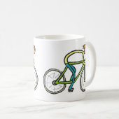 Mug Stickman cycliste (Devant droit)