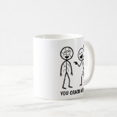 Mug Stickman drôle (Devant droit)