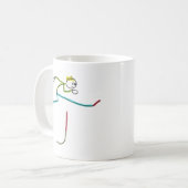 Mug Stickman en course de haies (Devant gauche)