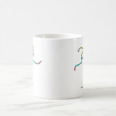 Mug Stickman en course de haies (Centre)