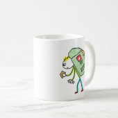 Mug Stickman en randonnée (Devant droit)