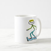 Mug Stickman Hoverboard (Devant droit)