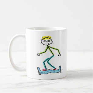 Mug Stickman Hoverboard