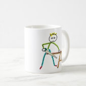Mug Stickman Menuisier (Devant droit)