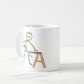 Mug Stickman Menuisier (Devant gauche)