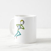 Mug Stickman Rugby (Devant gauche)