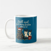 Mug Still Evil, Just Being Festive About It Funny Cat (Gauche)