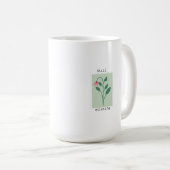 Mug Still Existing Minimalist Flower Stamp Design (Devant droit)