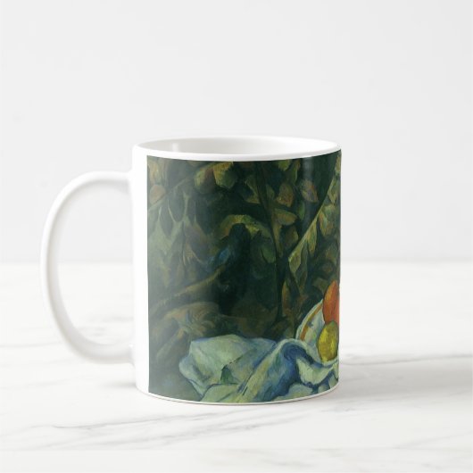 Mug Still Life, Curtain and Pitcher par Paul Cezanne (Gauche)