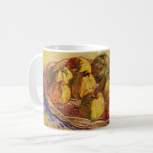 Mug Still Life, Panier de pommes de Vincent van Gogh (Devant gauche)