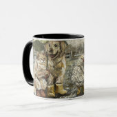 Mug Still Together Whimsical Farmhouse Animals Rainy  (Devant gauche)