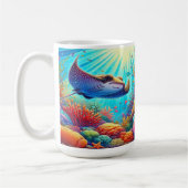 Mug Stingray avec le récif corallien vibre (Gauche)