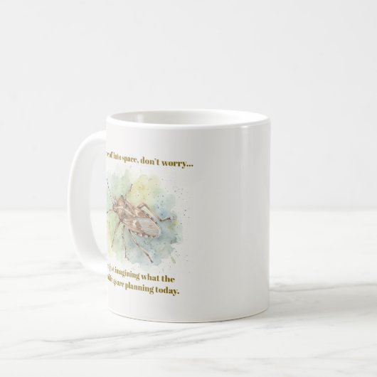 Mug Stink bug Gifts Funny Brown Marmorated Stinkbug (Devant gauche)