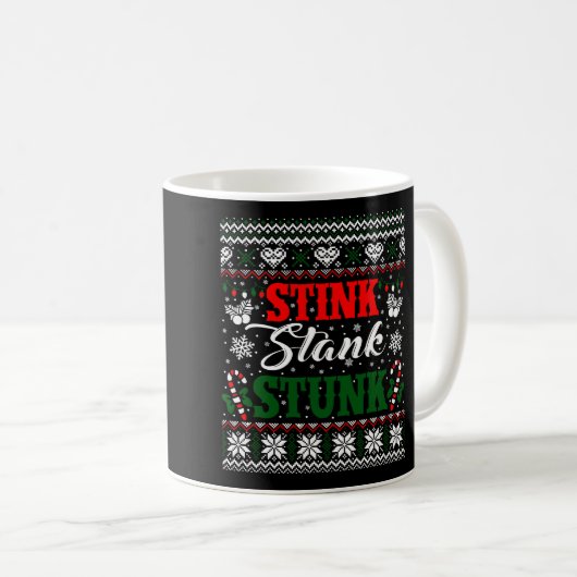 Mug Stink Stank Stunk Funny Christmas laide Sweater (Devant droit)