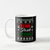 Mug Stink Stank Stunk Funny Christmas laide Sweater (Gauche)