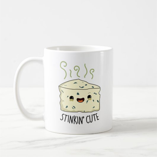 Mug Stinkin Cute Funky Cheese Pun (Gauche)