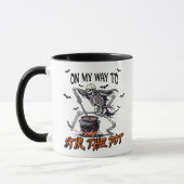 Mug "Stir Pot" Squelette Éffrayant & Cauldron (Gauche)