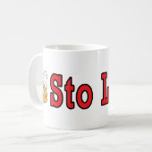 Mug Sto Lat ! Avec des bouchons de bière (Devant gauche)