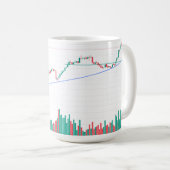 Mug "Stock Market Candlestick Graphique Design dans un (Devant droit)