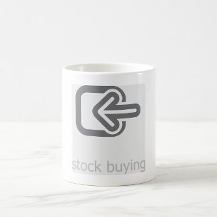 Mug Stock minimaliste Acheter une icône financière mod