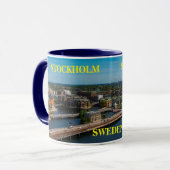 Mug Stockholm Suède Musique panoramique (Devant gauche)
