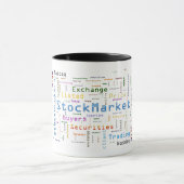 Mug StockMarket Design Concept de cloud Word  (Centre)