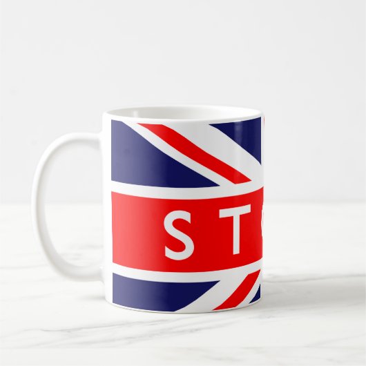 Mug Stoke : Drapeau britannique (Gauche)