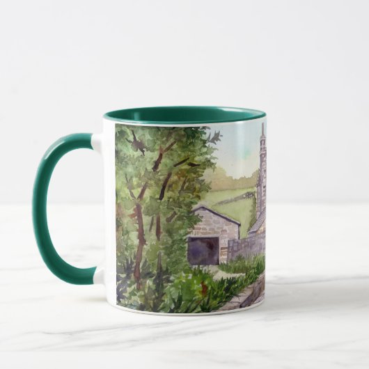 Mug Stone Bridge Watercolor (Gauche)