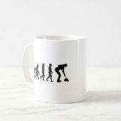 Mug Stone Curling hiver glace sport Curler drôle (Devant gauche)