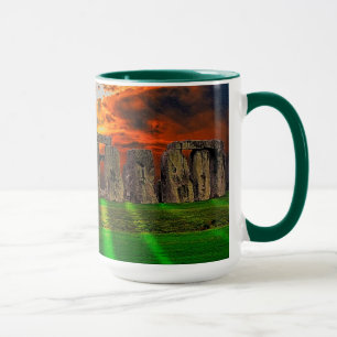 Mug Stonehenge Standing Stones au coucher du soleil