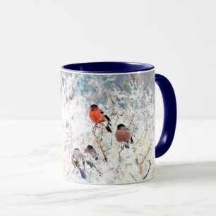 Mug Stoopendaal - Finches à bulles, peinture d'art