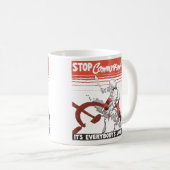 Mug Stop Communism! Vintage (Devant droit)
