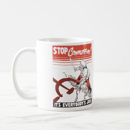 Mug Stop Communism! Vintage (Gauche)