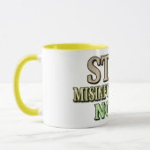 Mug "STOP MISINFORMATION" Mignonne conception. Command (Gauche)