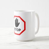 Mug Stop sign (Devant droit)