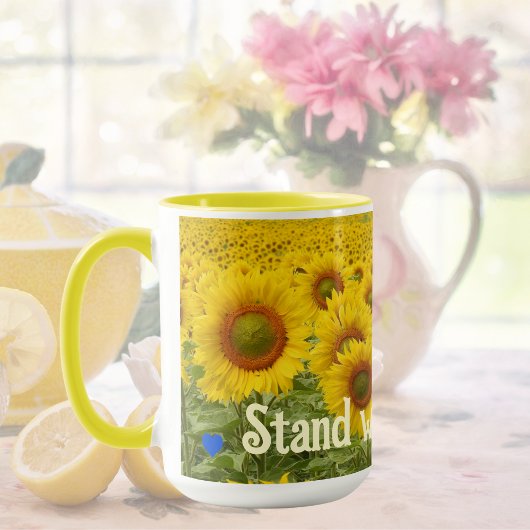 Mug Stopper avec Ukraine Sunflower Jaune
