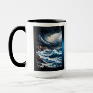 Mug Storm By A Mediterranean Coast AI Art by Xendor7
