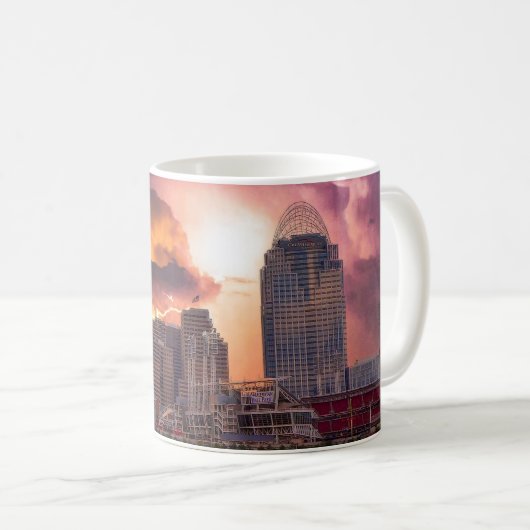 Mug Stormy Cincinnati Great American Ball Park (Devant droit)