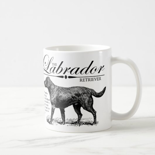 Mug Storybook Style Vintage Labrador (Droite)